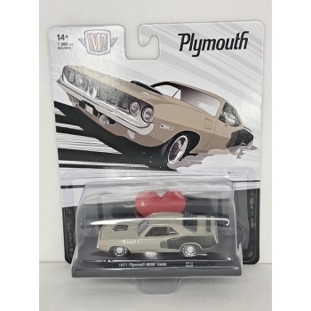 M2 Machines 1:64 Plymouth HEMI Cuda 1971 grey